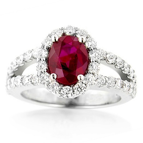 Bague fiançailles halo en - de,
