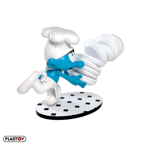 Figurine schtroumpf cuisinier - figurine,