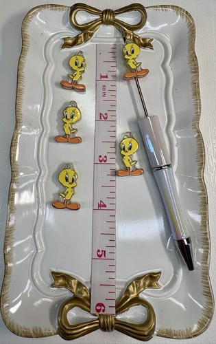 Tweety bird focal beads - bird,