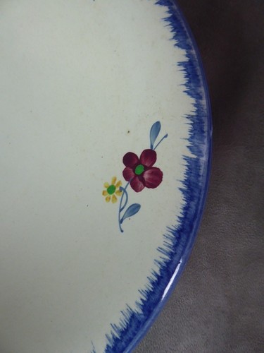Plat creux faïence digoin - faïence,