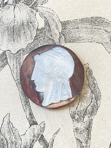 Joli camée coquillage femme - camée,