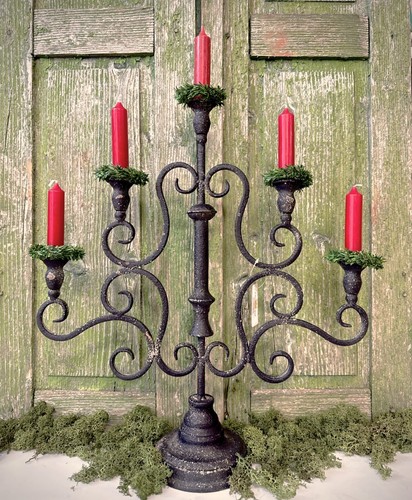 Bougeoir fer baroque clayre - baroque, &