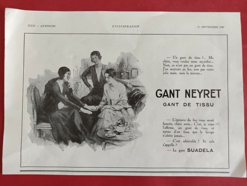Publicité presse gant - publicité,
