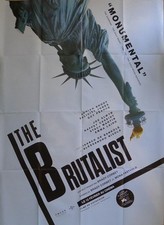 THE BRUTALIST - ADRIEN BRODY - STATUE OF LIBERTY - ORIGINAL LARGE FRENCH POSTER