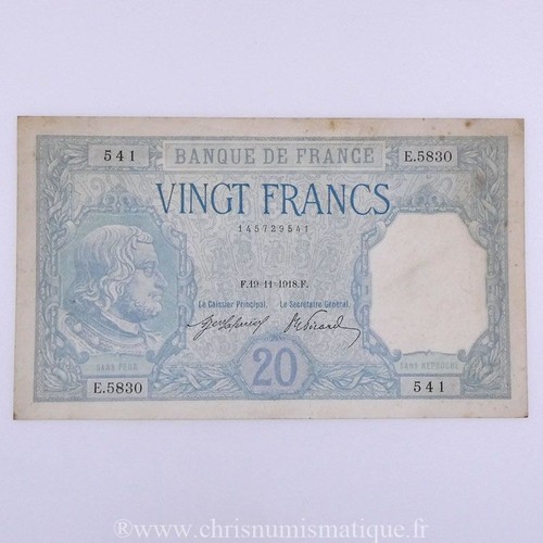 Francs bayart 11 1918 - bayart, 19.11.1918
