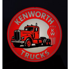 Kenworth KW Round Lighted Sign