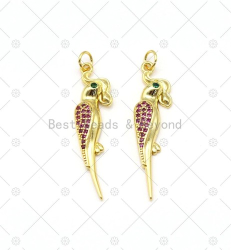 Fuchsia micro pave parrot - micro,