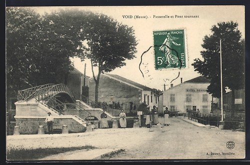 Cpa void meuse passerelle et - void,