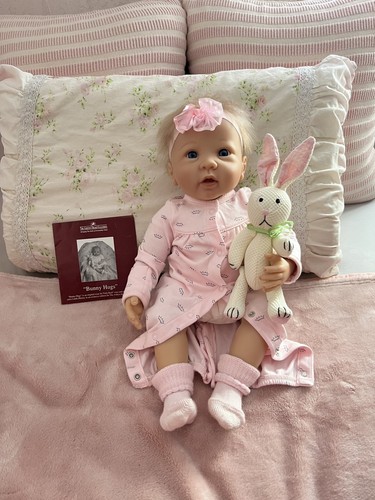 Reborn baby girl - doll, "bunny