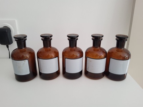 Lot flacons bocaux verre - lot, en