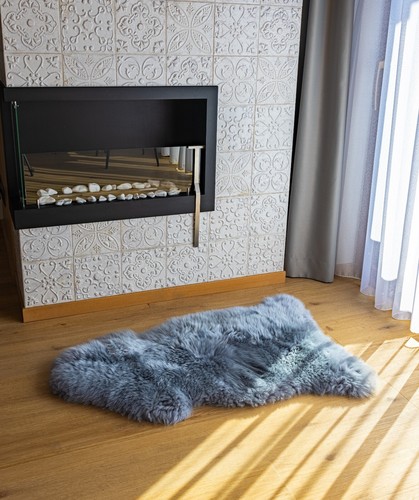 Peau mouton veritable - de,