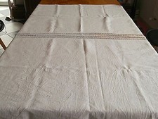 Linge ancien nappe - ancien, lin