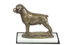 Rottweiler Statuette Sur Clair
