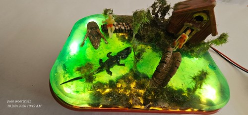 Diorama bayou résine dans - diorama, en