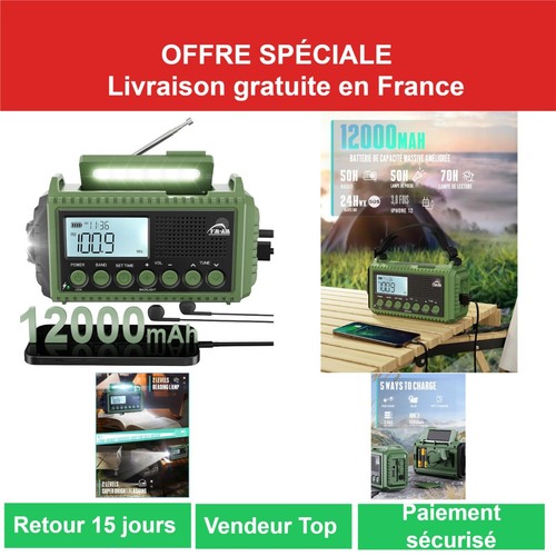 Radio solaire portable am - solaire, fm/am