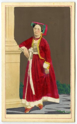 Cdv rehaussée circa 1870 - cdv,