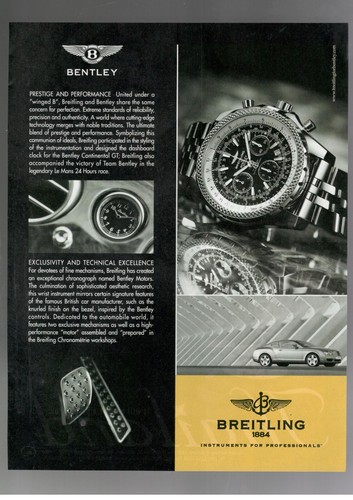 Breitling 1884 publicité - breitling,