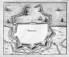 1700 - Toulon Var Gravure Estampe Originale Kupferstich Engraving