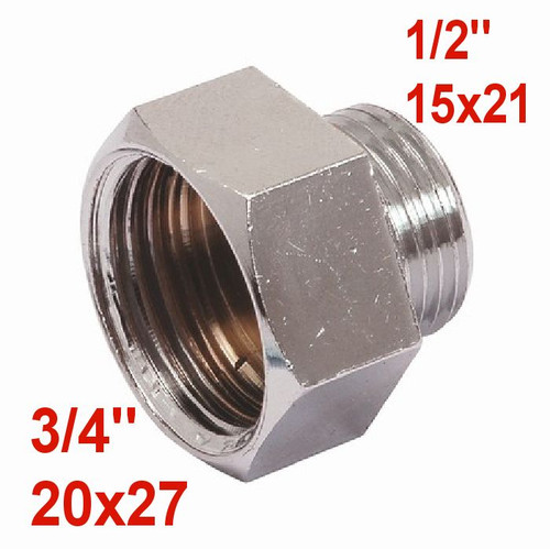 Réduction raccord chromé - , f