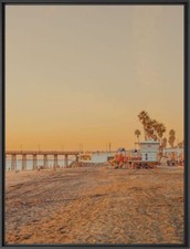 Photographie numérotée YellowKorner "Ocean Beach" 70 x 50 cm verre musée