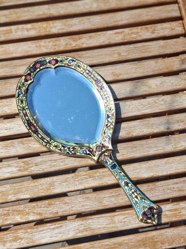 Miroir main cloisonné - main,