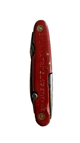 Couteau pliant vintage brun - couteau,