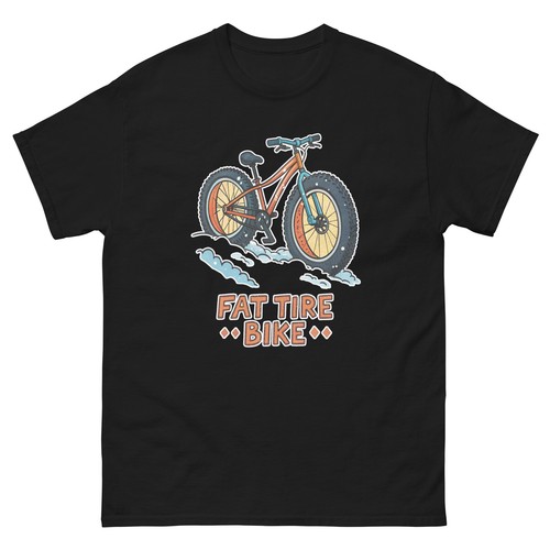 Fat tire bike mountain ski - bike,