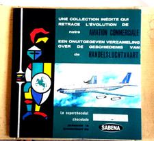 ALBUM IMAGES CHOCOLAT JACQUES - AVIATION COMMERCIALE - SABENA complet bel état