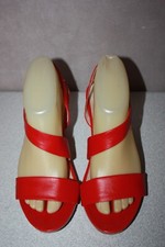 SAN MARINA  Escarpins à Sangles Cuir Ivoire Talons Fins T 38 TTBE