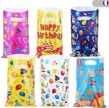 60 pièces Sachet Bonbons Anniversaire, Sacs Anniversaire Enfant, Sacs de Cadeau 