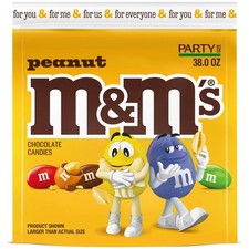 Bonbons Chocolat Au Lait M&M's Cacahuète, Taille Fête - Sac De 38 Oz