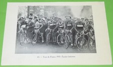 PHOTO IMPRIMEE CYCLISME TOUR FRANCE 1933 EQUIPE ITALIE OSCAR EGG SUISSE SCHWEIZ