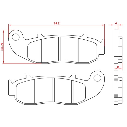 Plaquette frein moto brenta - de,