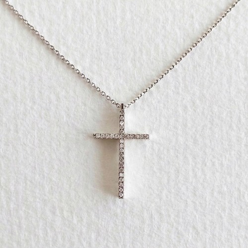 Collier pendentif croix - , cz