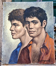 Soungouroff HST Art Gay Anatola Soungouroff 1911-1982 Russe  Jeunes Hommes