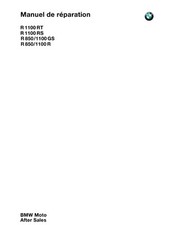 MANUEL ATELIER REVUE RÉPARATION BMW R1100RT R1100GS R850GS R1100GS R850R R1100R