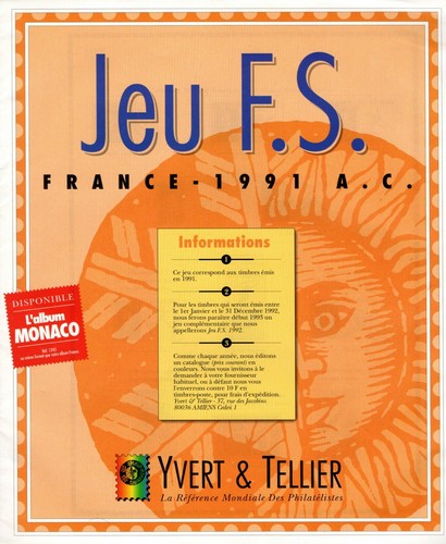 Yvert tellier france fs - yvert,