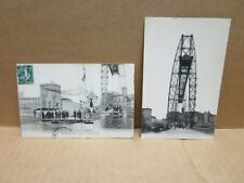 MARSEILLE (13) ensemble de 2 cartes pont transbordeur dont nacelle animation