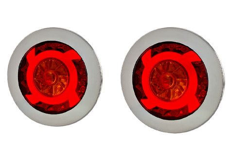 Feux arrière rond fluy - 2x,