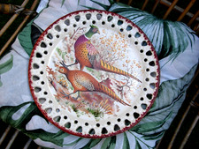 Assiette décor oiseau Faisan