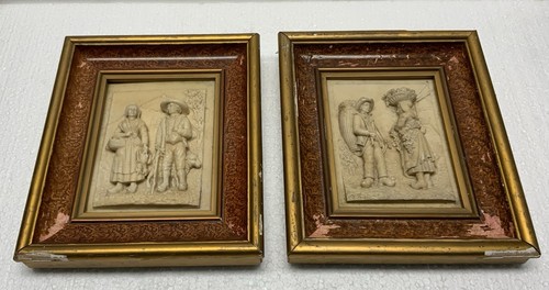 Paire anciens tableaux - d'anciens,