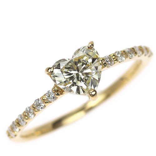 Bague diamant neuve k18yg - diamant,