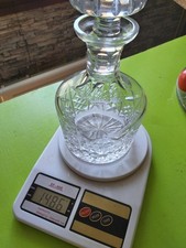 Jolie carafe A WHISKY en cristal ciselé EDINBURGH scotland