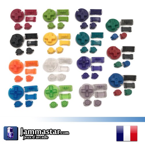 Set boutons gameboy color - boutons,