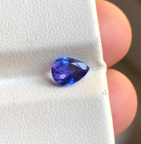Tanzanite naturelle poire - tanzanite,