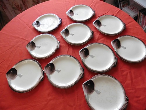 Assiettes poisson - 10,