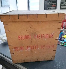 Ancienne Boite A Beurre En Bois, 