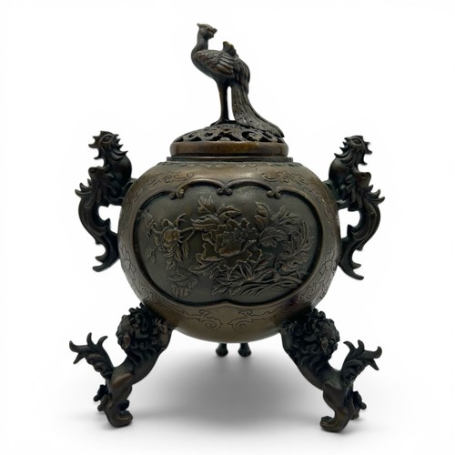 Vintage asian bronze koro - vintage,