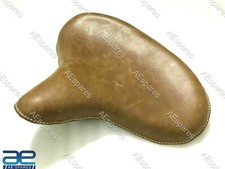 Siège Solo En Cuir Plat Pour HARLEY WLA WLC VL UL EL WL KNUCKLEHEAD ECs