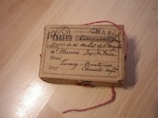 Ancienne Boite bois Poste Cachet Cire 1903 , Envoi Bijou Valeur